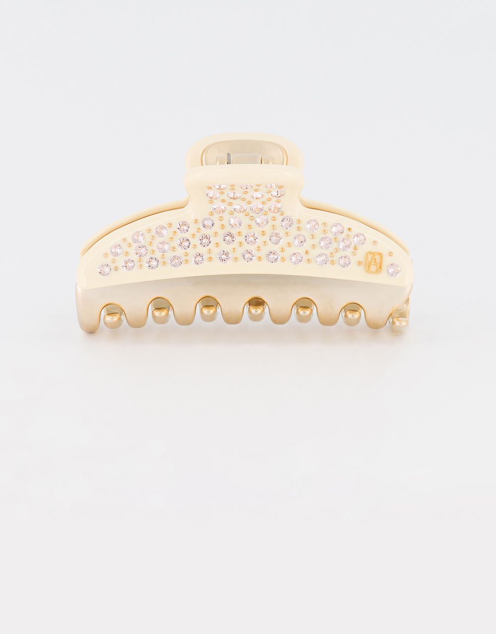 Alexandre de Paris regular ivory jewel hair clip Pince