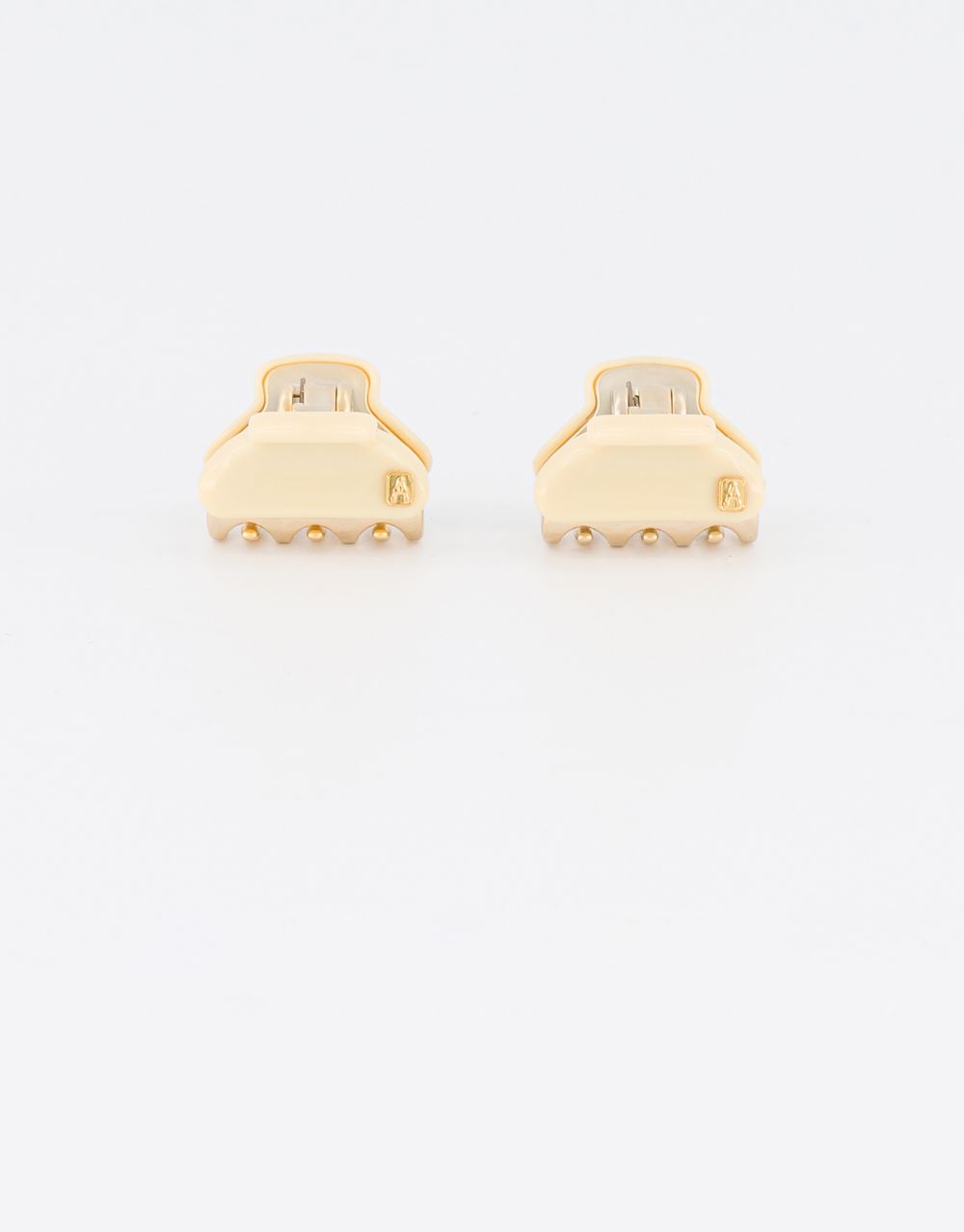 Alexandre de Paris mini ivory jewel hair clips Pince Vendôme Pépite