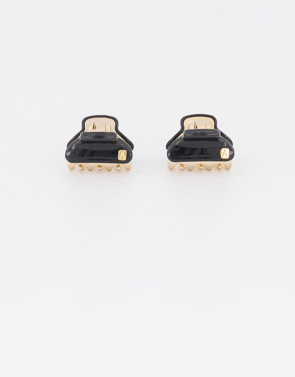 Alexandre de Paris mini black jewel hair clips Pince Vendôme Pépite